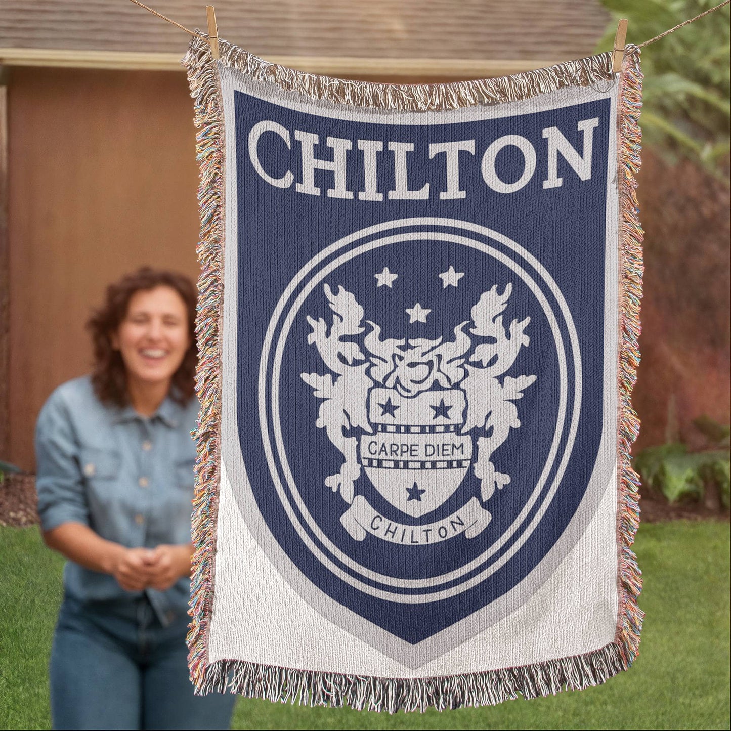 Gilmore Girls Woven Blanket with Chilton Logo