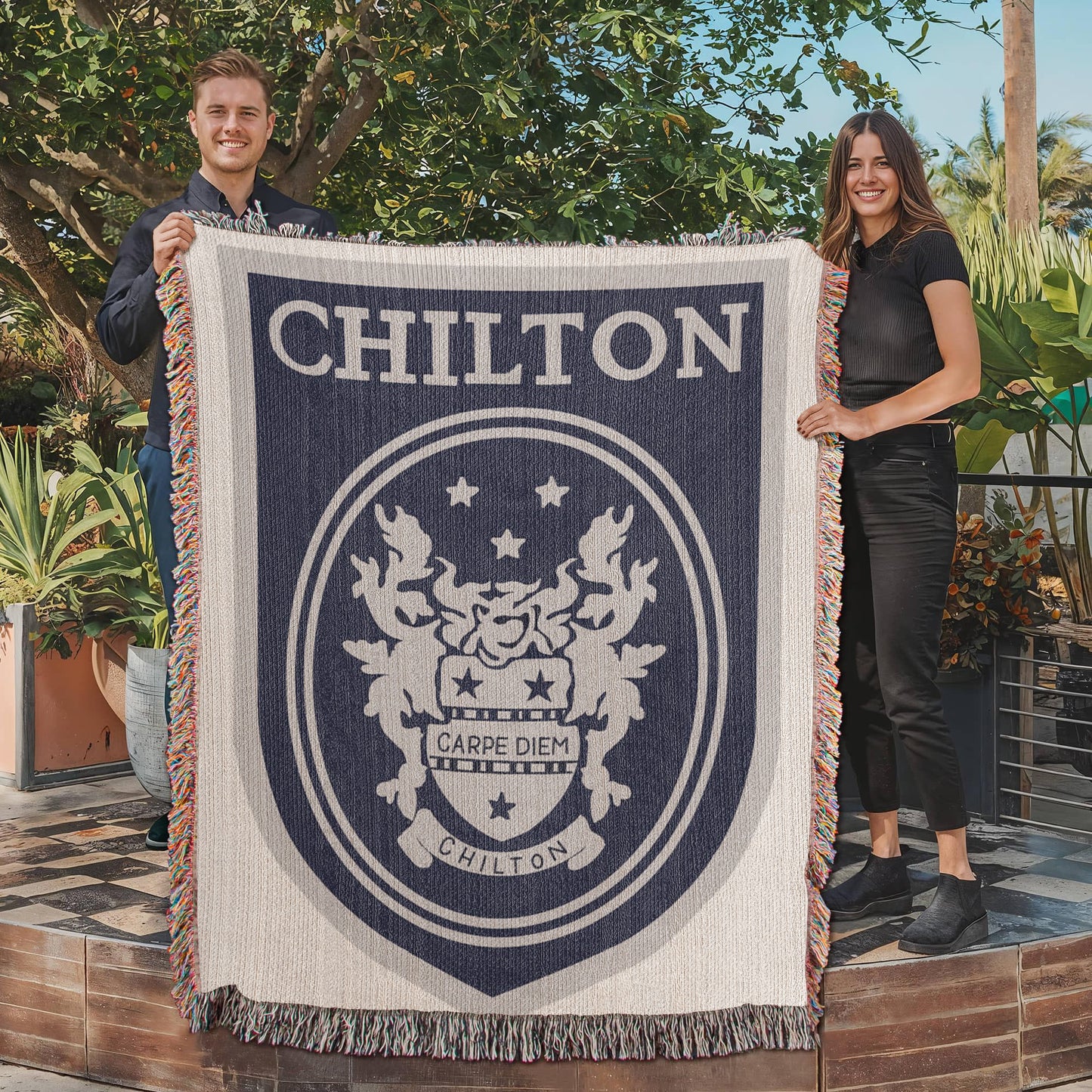 Gilmore Girls Woven Blanket with Chilton Logo