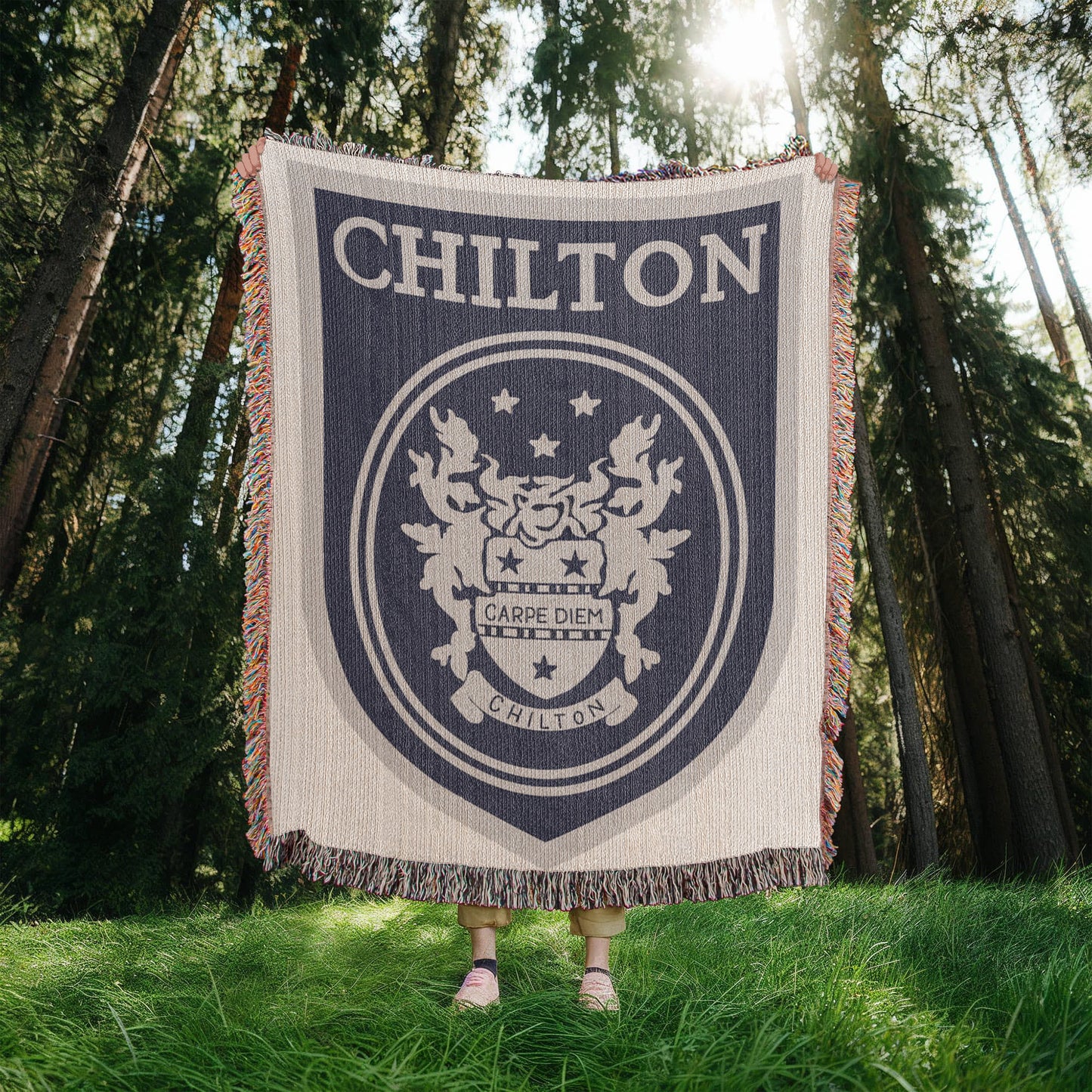 Gilmore Girls Woven Blanket with Chilton Logo